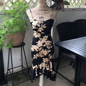Floral High-lo dress